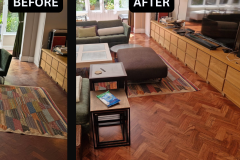 Hardwood Floor Renovation – Sanded and Refinished (Before & After)