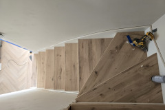 Modern Wooden Staircase Installation