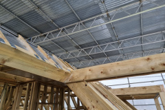 Timber Frame Construction in Progress