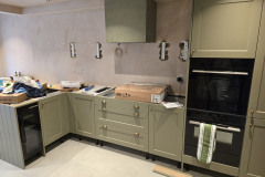  Classic Green Kitchen with Quartz Worktop