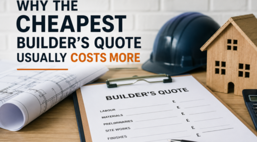 Why the Cheapest Builder’s Quote Usually Costs More